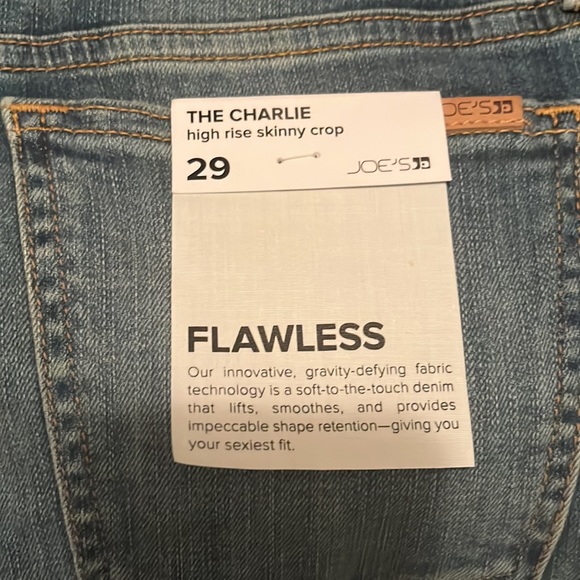 Joe’s Charlie High Waist Raw Hem Crop Skinny Jeans Shondra 29 - Picture 5 of 8